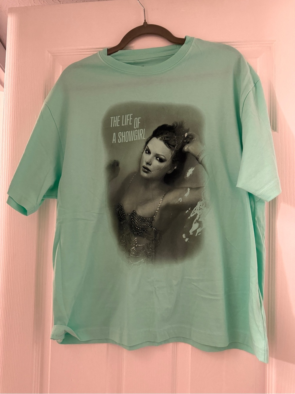 Taylor Swift Mint Green Graphic Tee - "The Life of a Showgirl"
